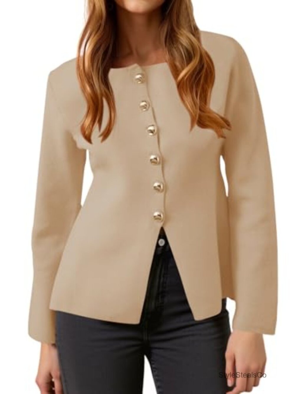 Cicy Bell Women's Button Up Cardigan Long Sleeve Knit Sweater Coat